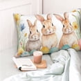 thumbnail image 4 of Fotbe Happy Easter Funda de Almohada Decorativa Estilo Occidental, Lujo en Algodón, Fundas para Almohadas King, Cojín Estampado para Decoración del Hogar-14"x20", 4 of 6