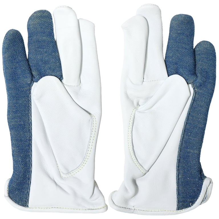 Vgo Leather Heavy Duty Work Gloves - Water Resistant, Anti-Vibration, Touchscreen