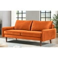 thumbnail image 3 of US Pride Furniture Maryellen 70''W Velvet Sofa, Orange, 3 of 5