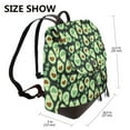 thumbnail image 2 of Disketp Avocado Heart Mochila de Cuero para Mujer, Bolso de Espalda Antirrobo con Estilo para Viaje, Trabajo y Uso Diario, 2 of 4