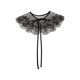 thumbnail image 1 of COLLAR FALSO DESMONTABLE INSPIRE CHIC, CAPA MINI SEMI TRANSPARENTE CON BORDADO PARA BLUSA NEGRO-2, 1 of 5