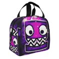 thumbnail image 2 of Geometry Dash Lunch Bags Lunchbox Portable Tote Bag Insulated Bento Bag Reusable Meal Holder, 2 of 8
