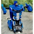 thumbnail image 2 of Best 2021 Holiday Transformer Toy Car with Remote for kids. Beautiful bright colors. Transforms into a car. Perfect Toy for kids for Holidays (Blue_Ferrari), 2 of 8