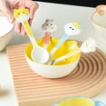 thumbnail image 3 of Feeding Bowl, Ceramic Bowl Cute Cartoon Animal Shape Rice Bowls Reusable Dinner Tableware Feeding Bowl for Serving Soup Cereal Pasta Ice Cream, 3 of 7