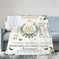 thumbnail image 1 of LHSHID Happy 65th Birthday Throw Blanket Soft Fuzzy Fleece Blanket For Couch Bed Living Room Decoration 30x40in, 1 of 6