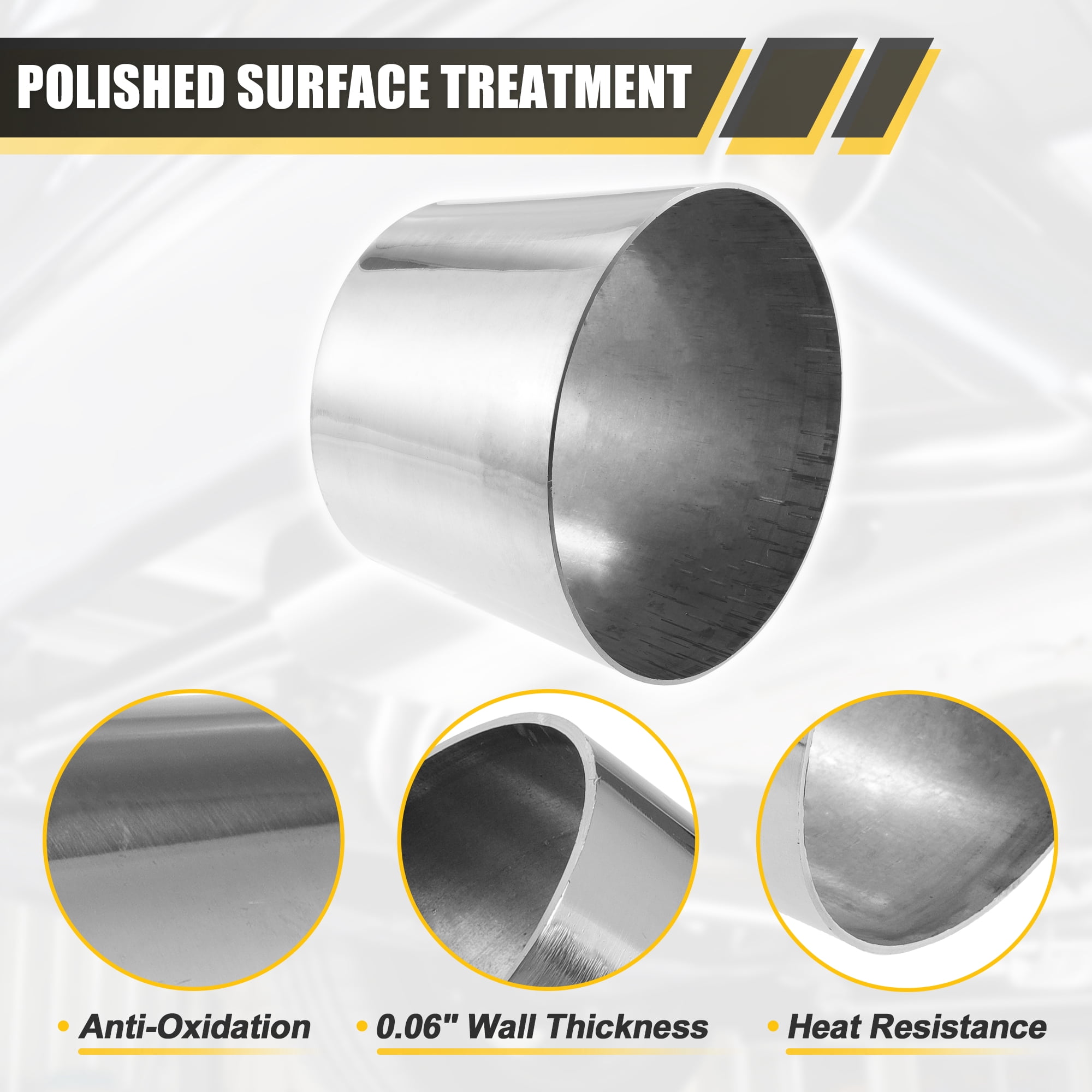 Unique Bargains Car Mandrel Exhaust Bend Elbow Pipe Concentric Reducer 1pcs 4"-5" OD