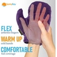 thumbnail image 4 of SunnyBay Microwavable Heated Hand Warmer Gloves for Women and Men, Weighted Arthritis Gloves for Women for Pain, Stay-on Wrist Elastic and Bulk-Free Grip for Maximum Functionality, Pair(Small), 4 of 10