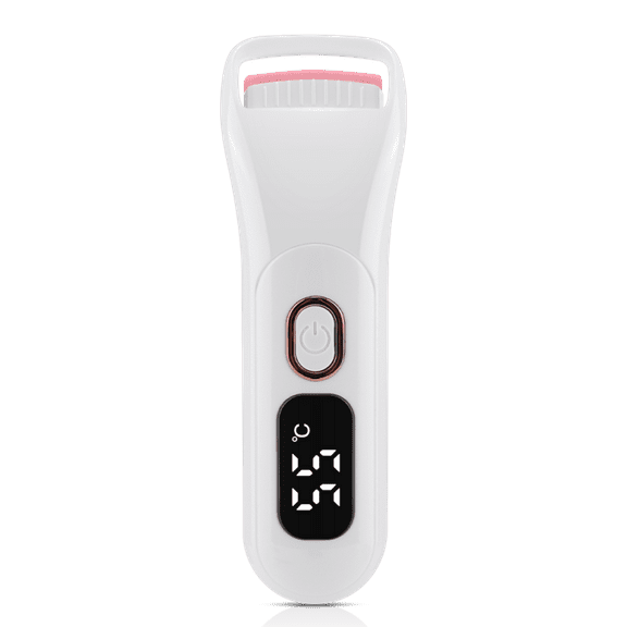 Heated Eyelash Curler - Electric Eyelash Curler with Heat Sensitive Silicone Pad, Type-C Rechargeable Mini Lash Curler,  Rechargeable Heated Eyelash Curler with LED Display
