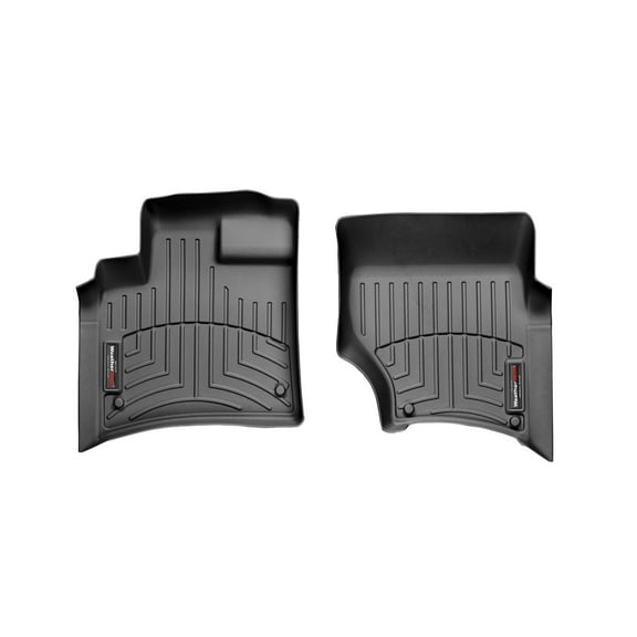 WeatherTech Custom Fit FloorLiners compatible with 2011-2015 Audi Q7 - 1st Row (Driver & Passenger), Black