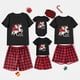 thumbnail image 2 of Pijamas familiares a juego de Navidad, diseño exclusivo, Papá Noel, unicornio, montar, conjunto de Pijamas cortos negros, 2 of 3