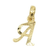 10k Real Solid Gold Initial Charm, Dainty Personalized in Different Letters Jewelry for Charm Bracelet