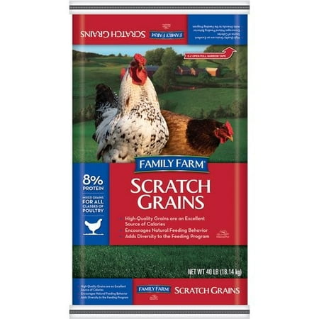 Family Farm Scratch Grains Poultry Feed, 40 Lb