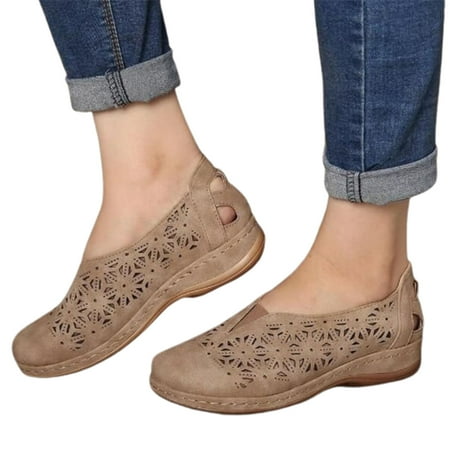 

Flm Women Sandals Breathable Round Toe Fashion Hollow Out Round Toe Sandals Shoes