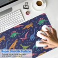 thumbnail image 4 of Long Mouse Pads for Desk,Colorful Cartoon Dinosaurs Plants Desk Mats on Top Of Desks, Desk Mouse Pad Extra Large with 3mm Non-Slip Base and Stitched Edge for Gaming,Work,Home 35.4"x15.7", 4 of 5