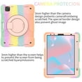 thumbnail image 2 of SaniMore for iPad Pro 11" 4th/3rd/2rd/1st Generation 2022/2021/2020/2018 Case with Pencil Holder, 3-Layer Protection Cover with Shoulder & Handle Strap Kickstand Protective Shell, ColorfulRosegold, 2 of 8