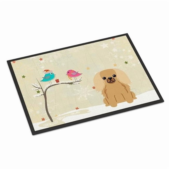 Carolines Treasures BB2576JMAT Christmas Presents Between Friends Pekingnese Fawn Sable Indoor or Outdoor Mat, 24 x 0.25 x 36 in.
