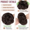 thumbnail image 3 of 2 PCS Messy Bun Hair Piece Wavy Curly Hair Bun Scrunchies Extensions Synthetic Chignon Thick Updo Hairpieces for Women Girls, 3 of 8