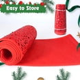 thumbnail image 4 of Collier de Sapin de Noël, Collier de Sapin de Noël à Paillettes Rouges pour Arbres Artificiels, Jupe de Sapin de Noël de 23,6 Pouces, Couvre-Base de Support d'Arbre, Boîte de Base d'Arbre, Anneau d'Arbre de Décoration pour la Maison des Fêtes, 4 of 7