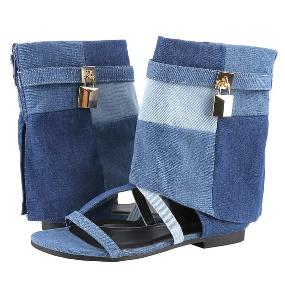 【SOFAR-1】Belovely Vintage flat gladiator sandals for women sandals Casual summer patchwork sandals Footwear Girl Shoe Walking Shoes Colorful Comfort Dress Nail Bedroom