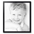 thumbnail image 2 of ArtToFrames 23" x 26" Satin Black Picture Frame, 23x26 inch Black Wood Poster Frame (WOM-1451), 2 of 8