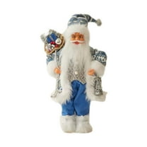 Deeceymbur Santa Claus Doll Standing Christmas Decoration Santa Figure for Home Holiday Decor Festive Gift