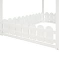thumbnail image 7 of Aukfa House Bed for Kids Teen, Wood Bed Frame with Fence, Full Size Bed, White, 7 of 7