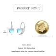 thumbnail image 6 of Midir&Etain Heart Moonstone Earring 925 Sterling Silver Moonstone Leverback Earrings Heart Jewelry Gift Valentine's Day Christmas for Women, 6 of 7