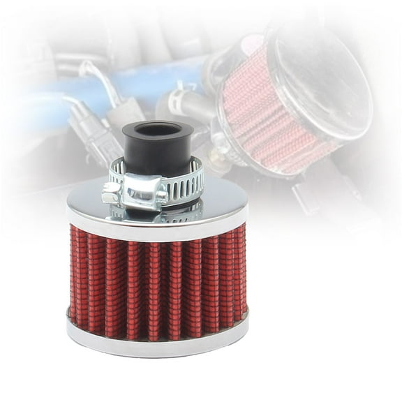 18mm Red Mini Oil Cold Clean Air Intake Filter Crankcase Turbo Vent Valve Cover Breather Filter Parts