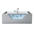 thumbnail image 2 of Whirlpool tub white 67″ X 47.2″ hot tub 8 water jets – Linda, 2 of 4