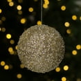 thumbnail image 2 of Northlight 5" Gold and Silver Sequin Ball Christmas Ornament, 2 of 4