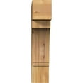 thumbnail image 2 of Ekena Millwork 4"W x 14"D x 18"H Imperial Block Rough Sawn Bracket, Western Red Cedar, 2 of 4