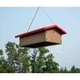 thumbnail image 4 of JCs Wildlife Recycled Upside Down Double Suet Feeder Tan W/ Cardinal Red Roof - 4 Suet Cake Capacity - Keeps Cakes Dry, 4 of 11