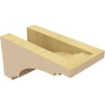thumbnail image 5 of 4"W x 8"D x 4"H Wide Pescadero Rough Cedar Woodgrain TimberThane Corbel, Primed Tan, 5 of 6