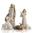 thumbnail image 1 of Kit navideño de resina, escultura navideña pintada a mano, 6 decoraciones para el hogar, 1 of 5