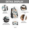 thumbnail image 4 of JIALIOU 14" Laptop Backpack Waterproof Airline Approved Stylish Casual Daypack for Travel Business College Work, Cartoon Dinosaurs Leaves, 4 of 8