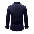 thumbnail image 4 of Men's Button-Down Shirt for Businessmen and Office Workers Slim-Fit Business-Casual Top Long-Sleeve Turn-Down Collar Apparel Available Professional Wear Classic Design Office Attire, 4 of 4