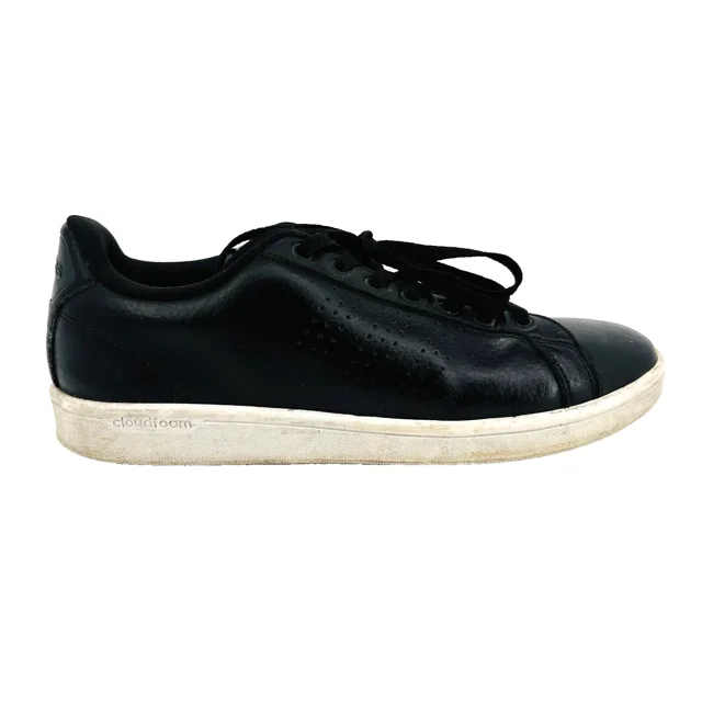Men’s 9.5 Ad-id-as Cloadfoam Advantage Clean AW3915 Black Casual Shoes Sneakers