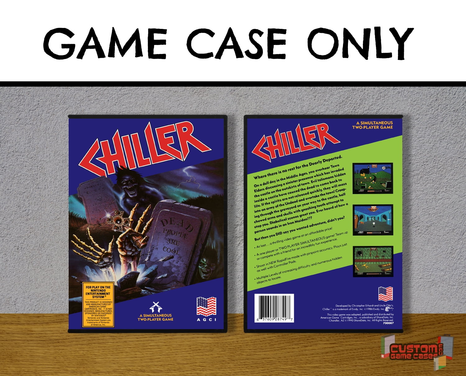 Chiller (NESDG) Nintendo Entertainment System Game Case with Cover