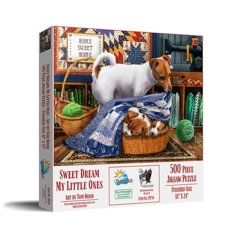 SUNSOUT INC - Sweet Dream my Little Ones - 500 pc Jigsaw Puzzle by Artist: Tom Wood - Finished Size 18  x 24  - MPN# 29756 price history on PriceWatchPro