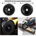 thumbnail image 4 of Amoladora angular Muela abrasiva de dientes gruesos Modelo puntiagudo Rueda de corte de pelado de plástico de madera más duradera y eficiente Rueda de espina redonda + Rueda de espina de destello,11 Feliz Sencillez, 4 of 5
