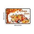 thumbnail image 3 of Zynviq 15.7" X 23.6" Area Rugs Car Thanksgiving Throw Rug Polyester Rectangular Yellow Pumpkin Washable Small Rug for Front Door, 3 of 6