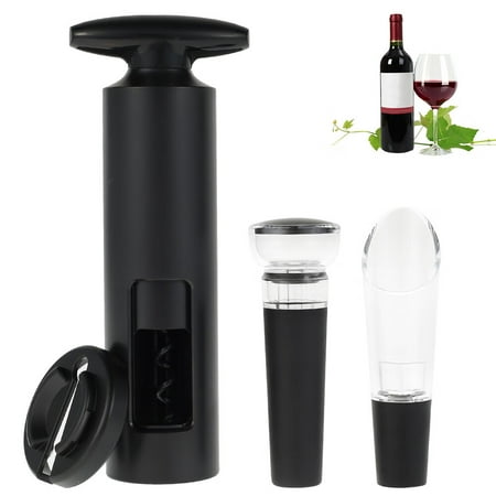 

Wine Bottle Opener 4Pcs Wine Opener Set Wine Corkscrew Opener Tool Manual Wine Cork Remover Stopper with Corkscrew Cutting Knife Fresh-keeping Stopper Wine Pourer Gift for Wine Lovers