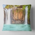 thumbnail image 2 of Designart Dry Sap Waterfall - Photography Throw Pillow - 18x18, 2 of 5