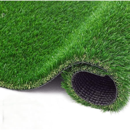 ZJTERThick Realistic Artificial Grass Astroturf 1.37inch Synthetic Grass 4FTX10FT, Indoor Outdoor Faux Fake Grass Astro Grass Rug Carpet Backdropfor Garden Backyard Patio Balcony