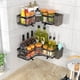 thumbnail image 5 of Corner Shower Caddy, 2 Pack Adhesive Shower Corner Organizer Shelves, No Drilling Stainless Steel Shower Storage Rack with Hooks&Toothpaste Holder for Bathroom Kitchen （for 90° Corners Only）, 5 of 5