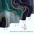 thumbnail image 6 of Blue Green Gold Marble Pattern Shower Curtain 36"x72" ,Bathroom Decorative Shower Curtains Set with 12 Hooks,Modern Waterproof Washable Shower Curtain, 6 of 6
