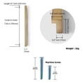 thumbnail image 3 of Goo-Ki 12 Pack 7.6 Inch(192mm) Kitchen Cabinet Pulls, Champagne Bronze Cabinet Handles, Drawer Pulls for Dresser,Wardrobe & Cupboard, 3 of 7