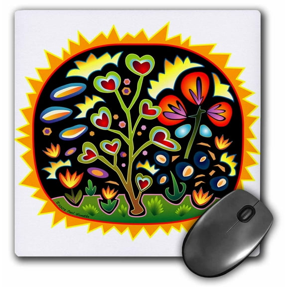 3dRose, Funky Garden , MousePad