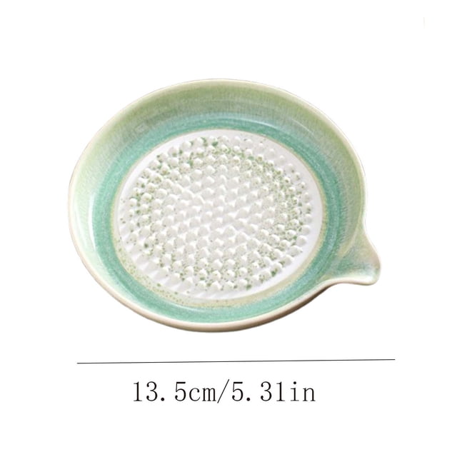 Rewenti Ceramic Grinding for Home Use Garlic Crusher with Storage Tray Household Minced Garlic tool