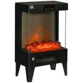 thumbnail image 1 of HOMCOM Chauffage de Cheminée Électrique, Autoportant 750w / 1500w Cheminée, W / Écran LED, Télécommande Incluse Chauffage Silencieux Idéal pour une Utilisation Intérieure de 269 Pieds Carrés, Noir, 1 of 10